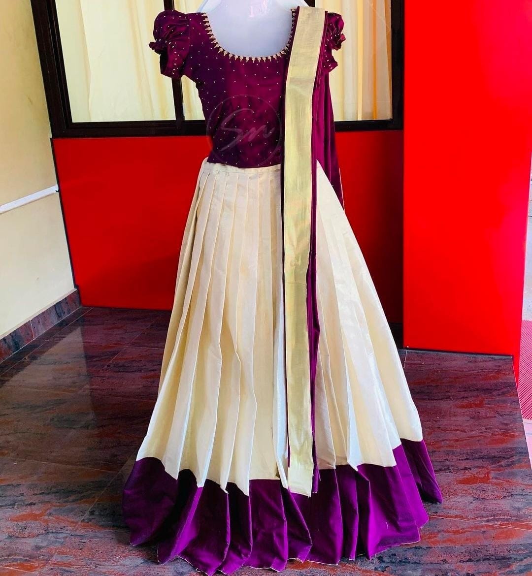 Trendy BeadsWork Dhavani Set