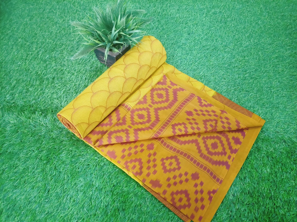 Beautiful Design Jaipur Block Print Cotton Saree