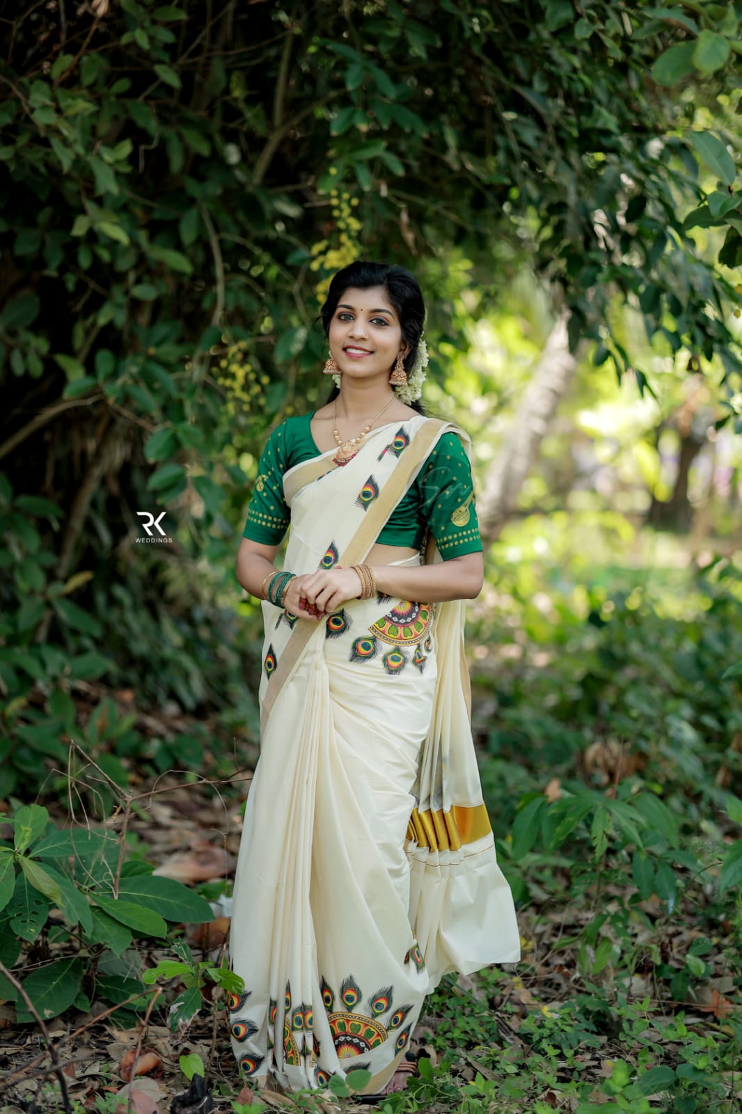 Cotton muralprinted saree