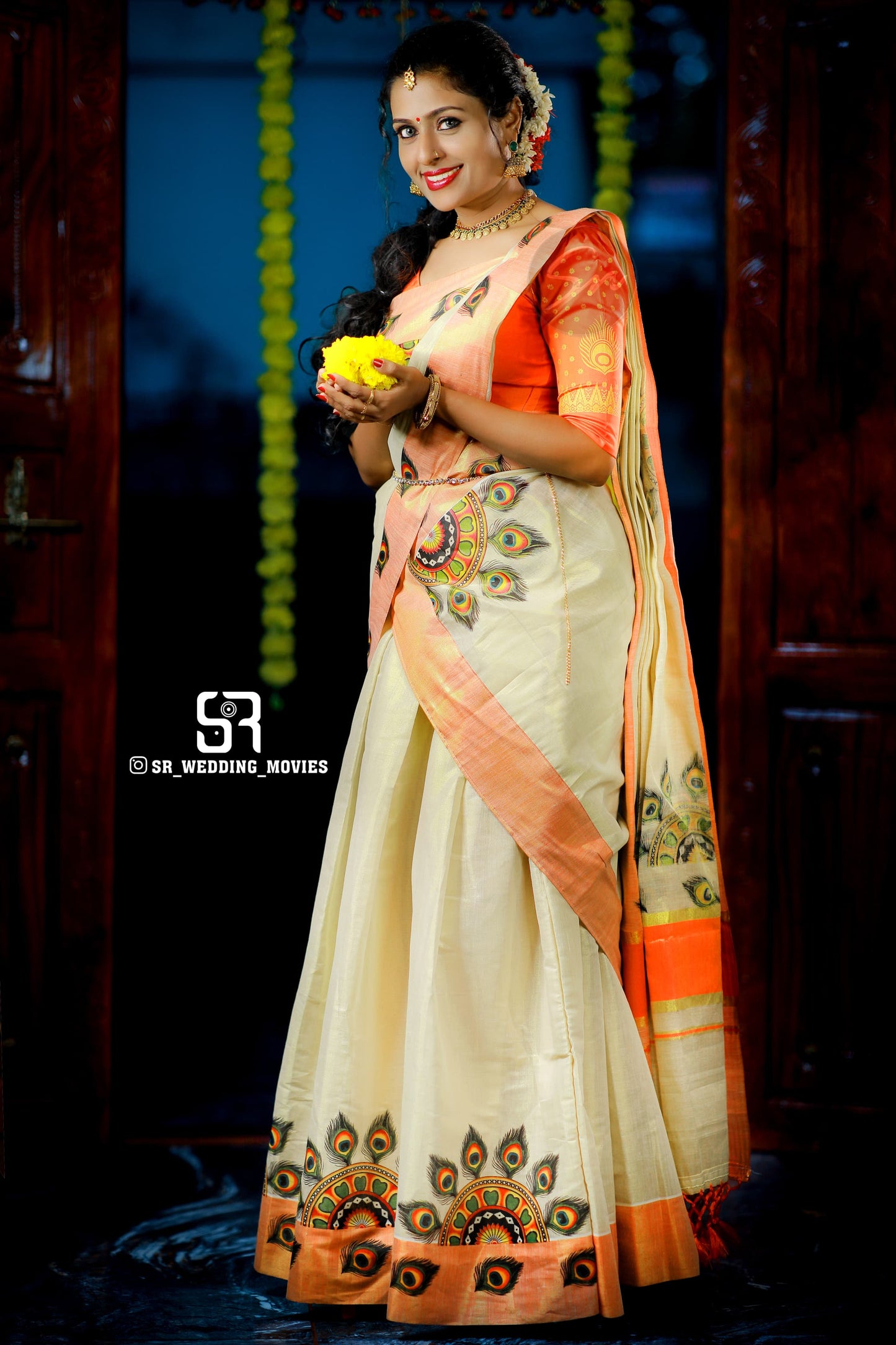 Printed Dhavani set