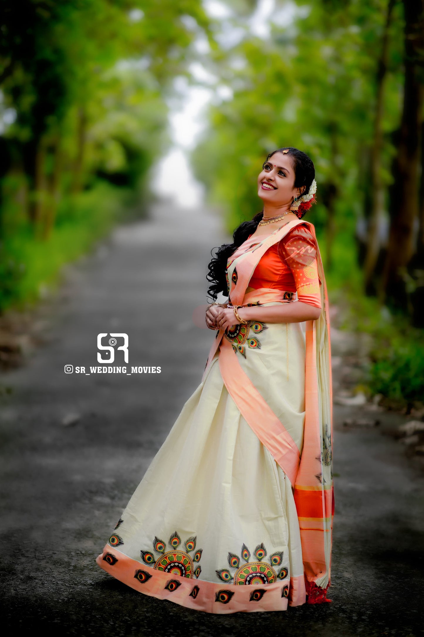 Printed Dhavani set