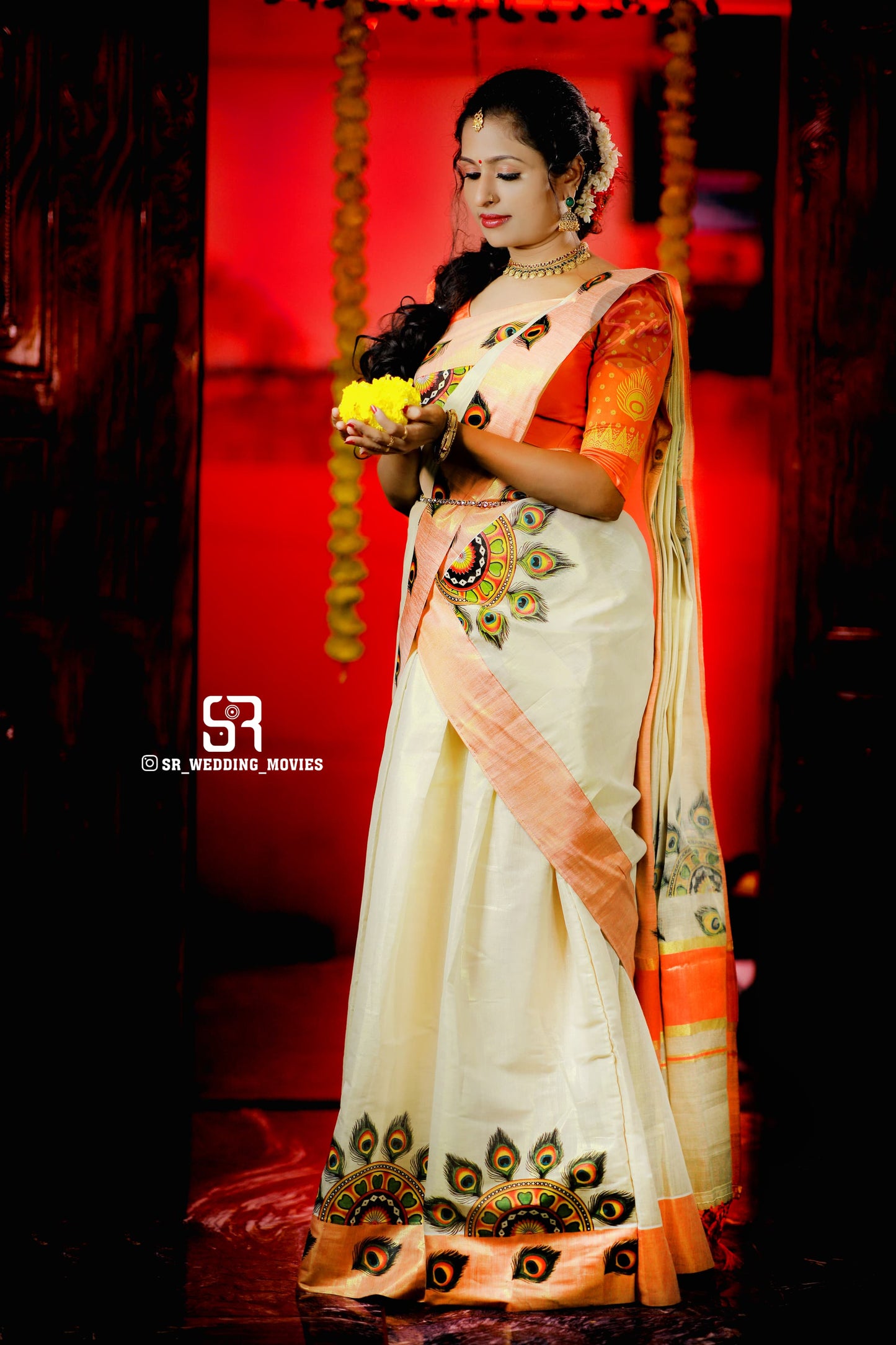 Printed Dhavani set