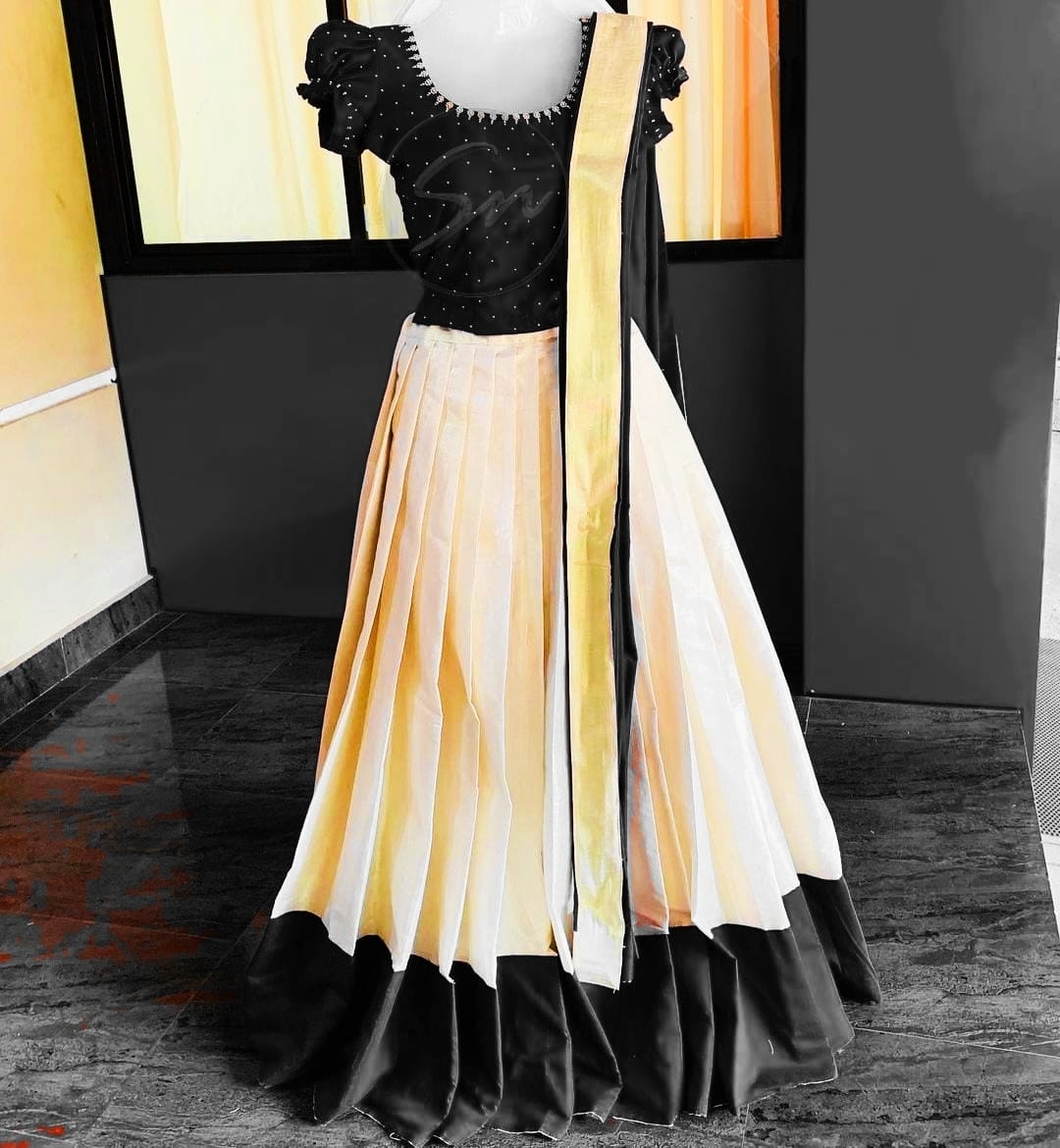 Trendy BeadsWork Dhavani Set