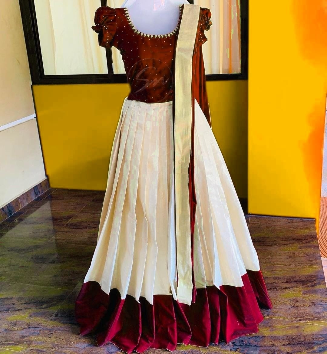 Trendy BeadsWork Dhavani Set