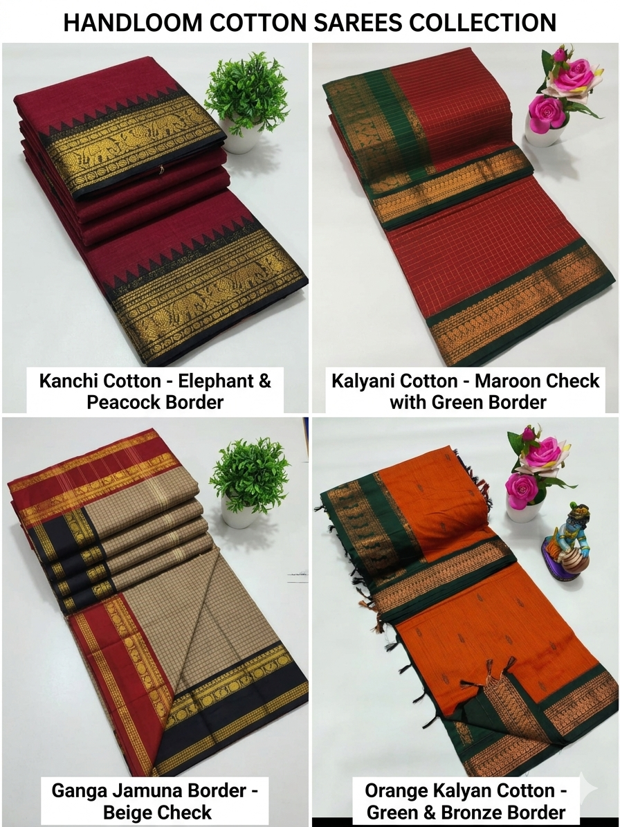 100% Pure Cotton saree