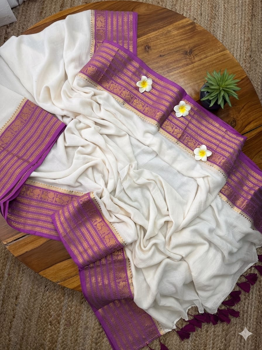 Premium Mul Cotton Saree