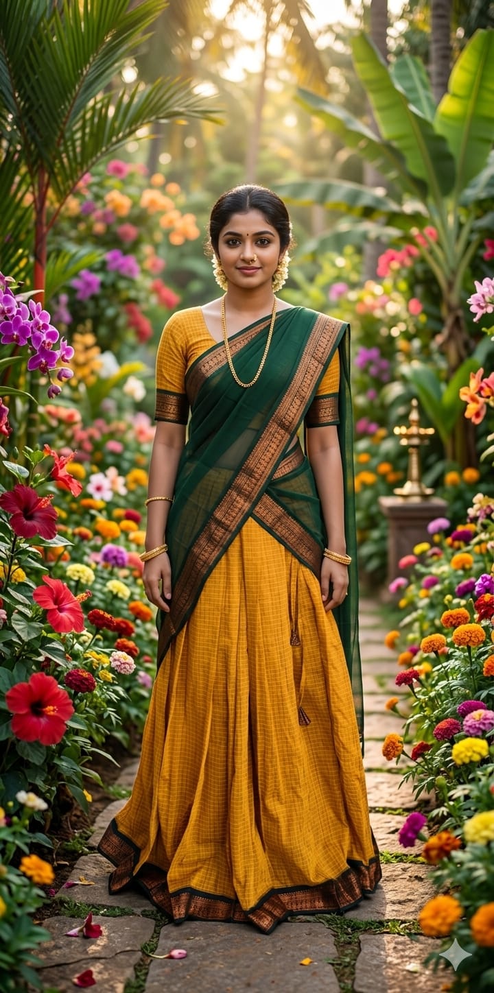 ♥️ Kalyani Cotton Dhavani – Budget Friendly Elegant Set 🌼♥️