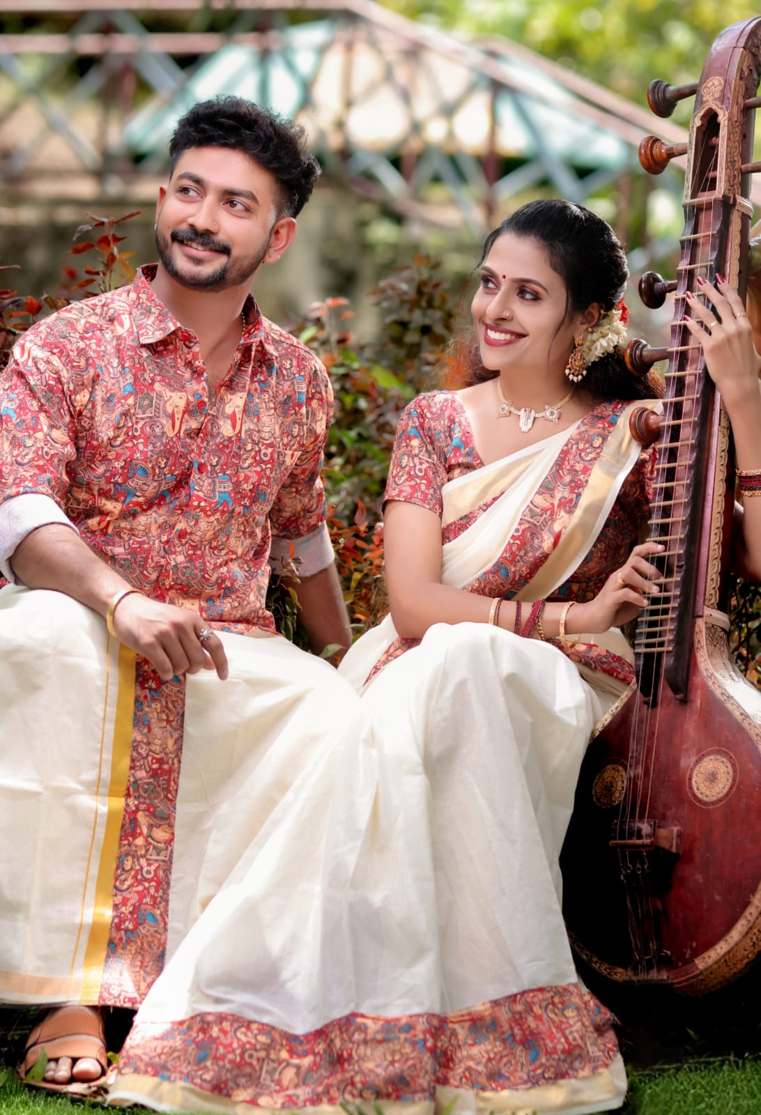 ❤ Guruvayoor CHUMARCHITHRAM inspired Couple  Combo ❤