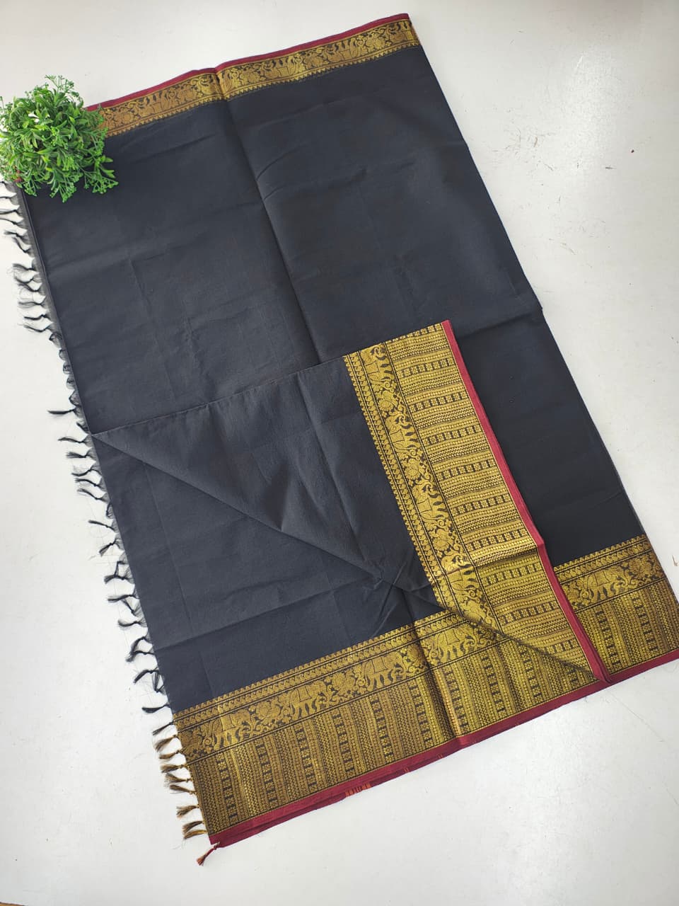 Kanchi Cotton Saree with Narayanpet Border