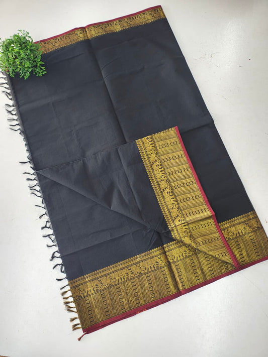 Kanchi Cotton Saree with Narayanpet Border