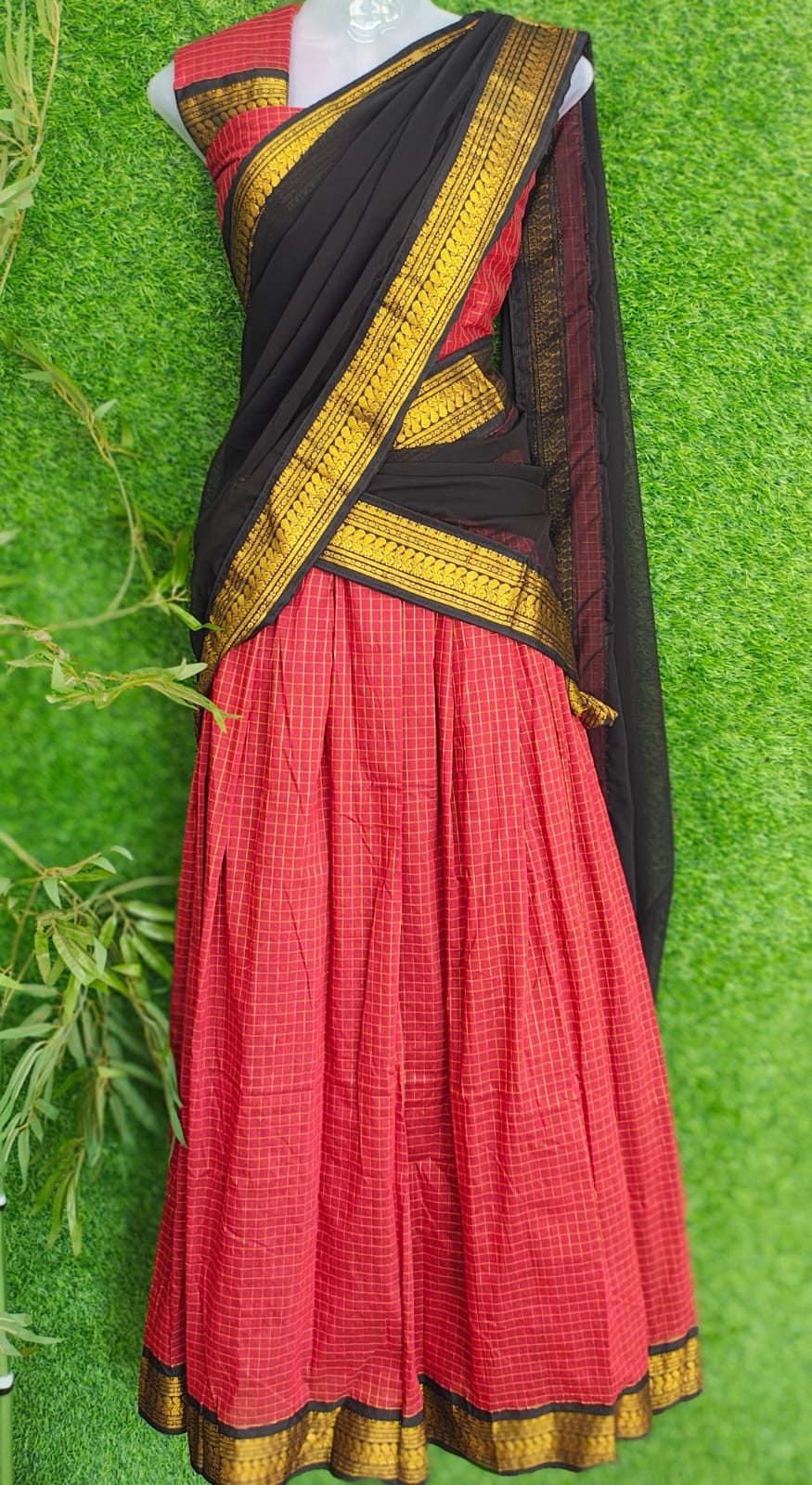 ♥️ Kalyani Cotton Dhavani – Budget Friendly Elegant Set 🌼♥️