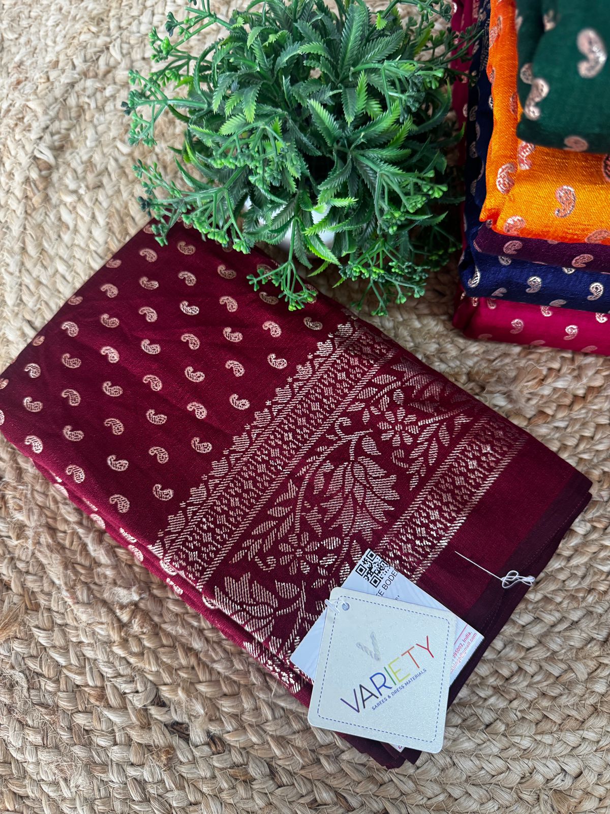 *Vichitra Silk Saree | Premium Foil Print | Rich Colour Collection* ♥️