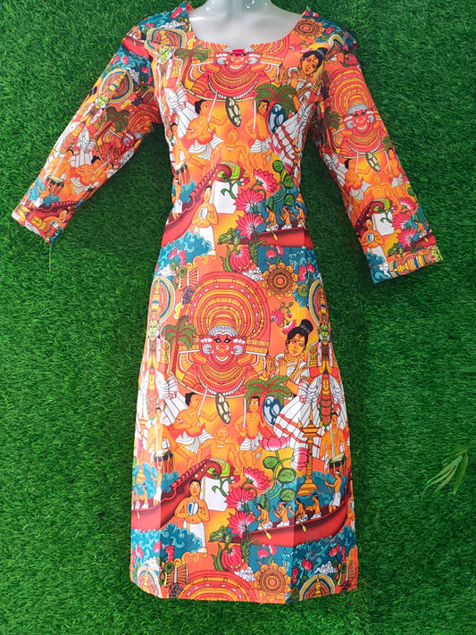 Digital print kurthi