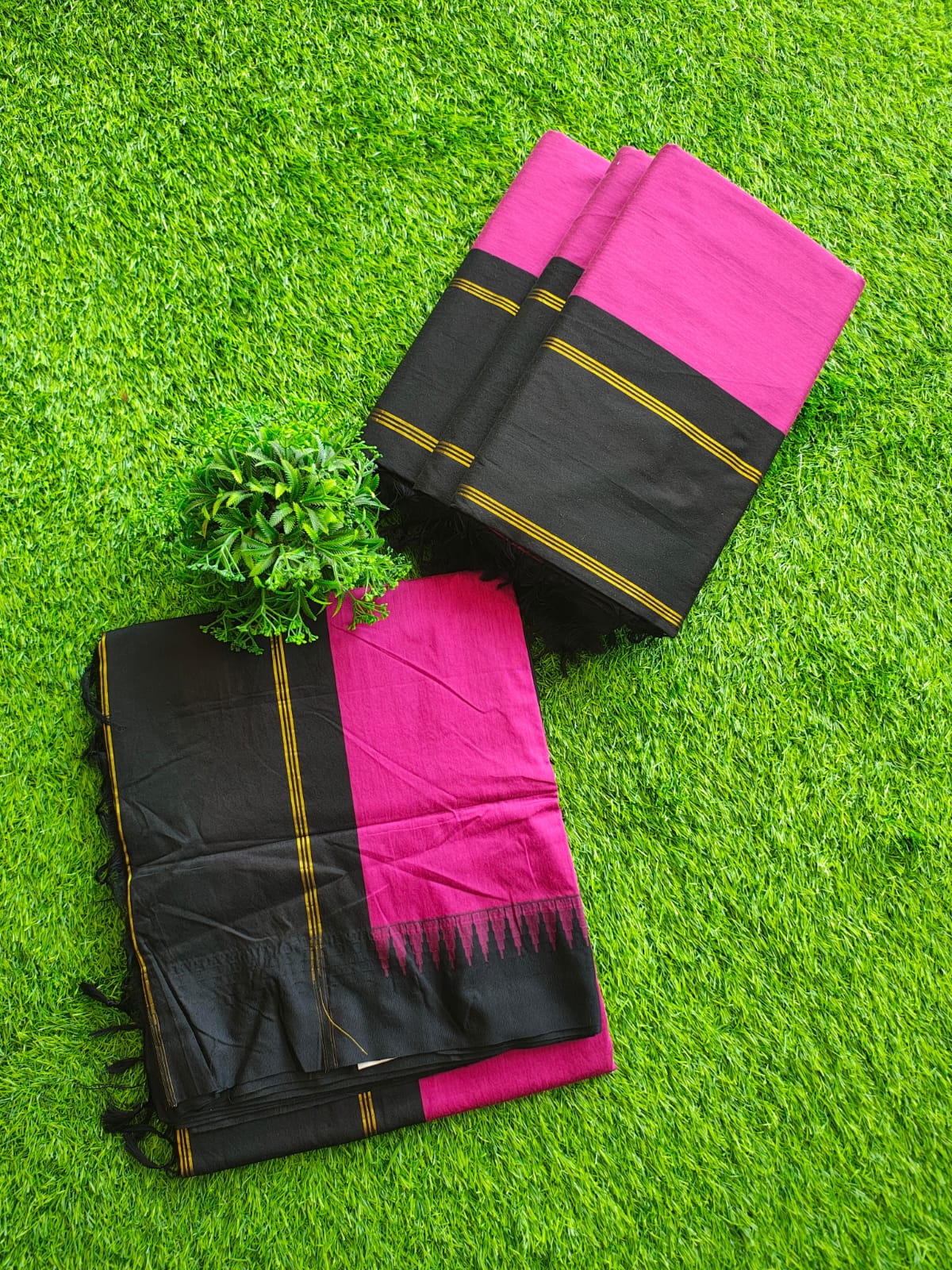 Temple border Kalyani cotton saree