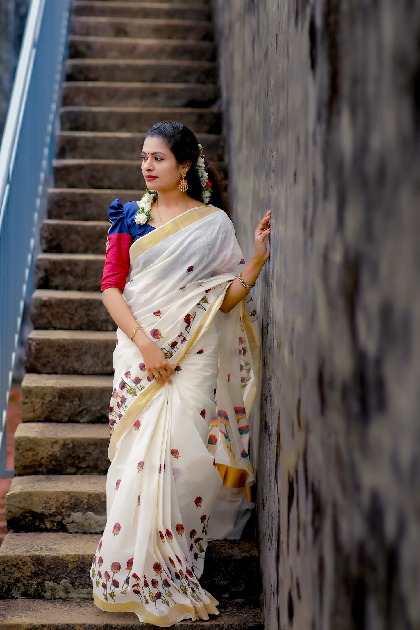 Cotton vadamalli print saree