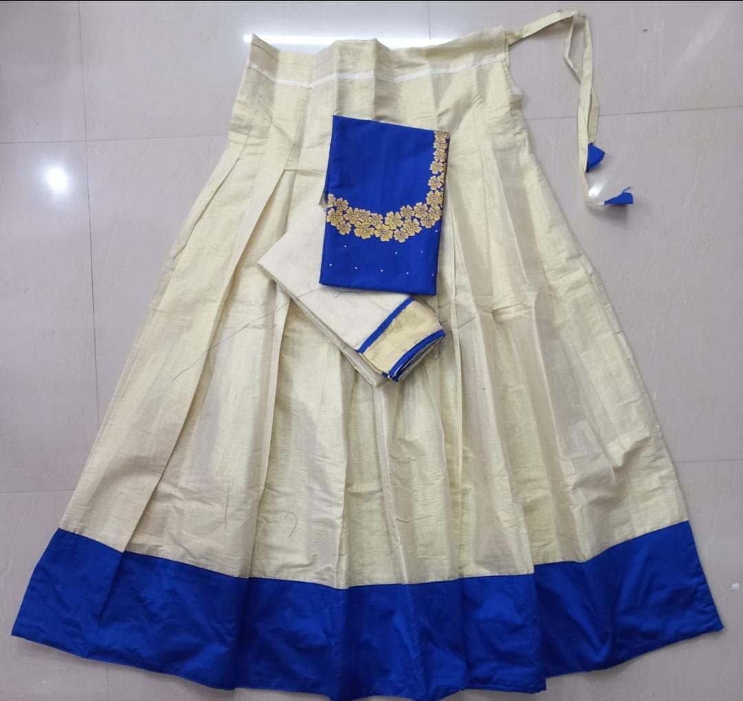 Neck Print Dhavani Set