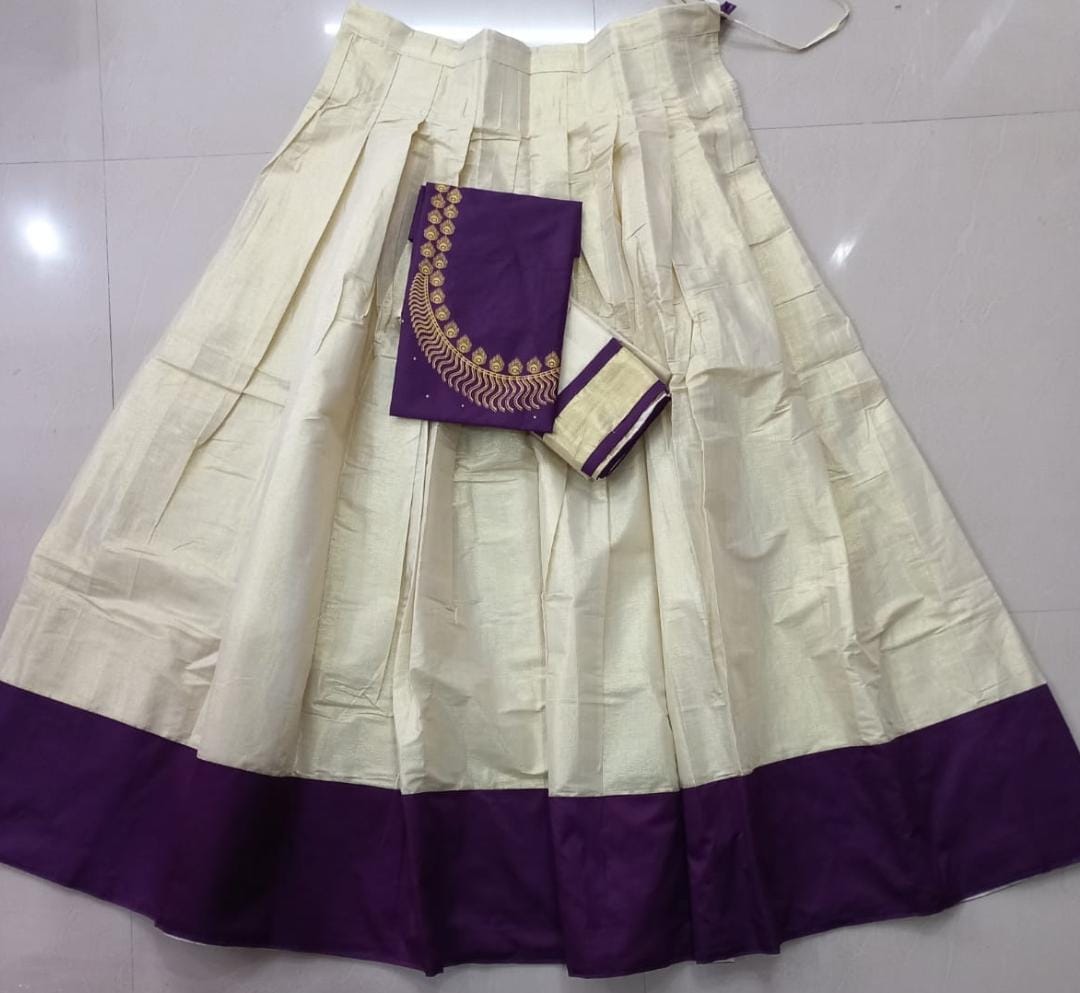 Neck Print Dhavani Set