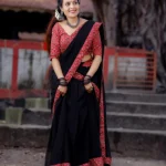 Trending Georgette+Ajarkh Combination Dhavani Set