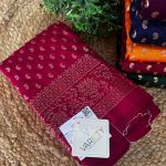 *Vichitra Silk Saree | Premium Foil Print | Rich Colour Collection* ♥️