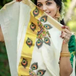 Ethnic design Printed Cotton Saree
