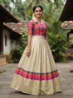 🔥Exclusive Onam Trending 🔥  ✨ MADRAS CHECKS ✨   *PATTUPAVADA* - Image 2
