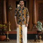 🔥ONAM EXCLUSIVE 🔥  Shirt and mund combo SunFlower