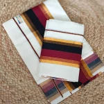 Double Colour Border Cotton Settumundu