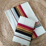 Maroon & Black Gold Kasavu Settumundu